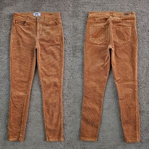 Paige x Anthropologie Hoxton Ankle Copper Corduroy Skinny Jeans
